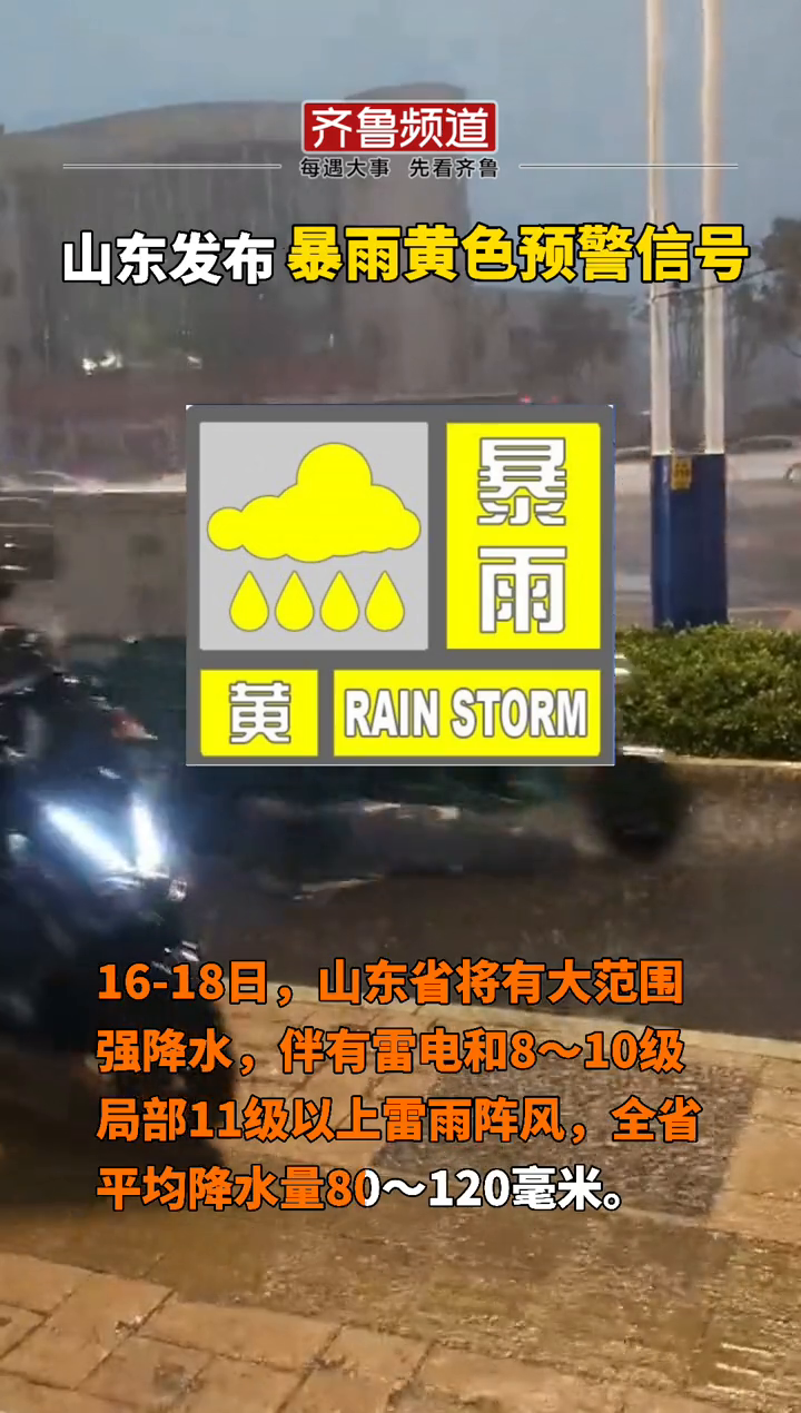 山东暴雨最新预警